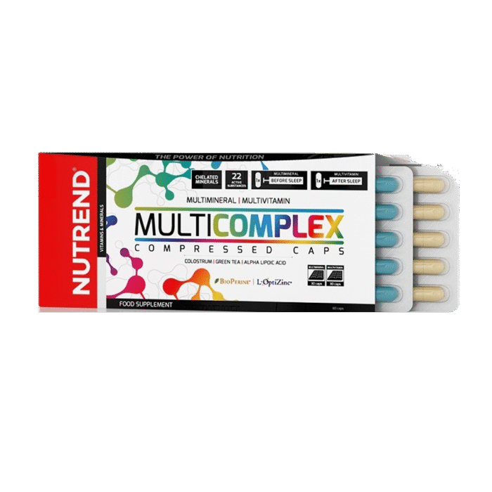 عبوة NUTREND MULTICOMPLEX COMPRESSED CAPS – مكمل متعدد الفيتامينات والمعادن