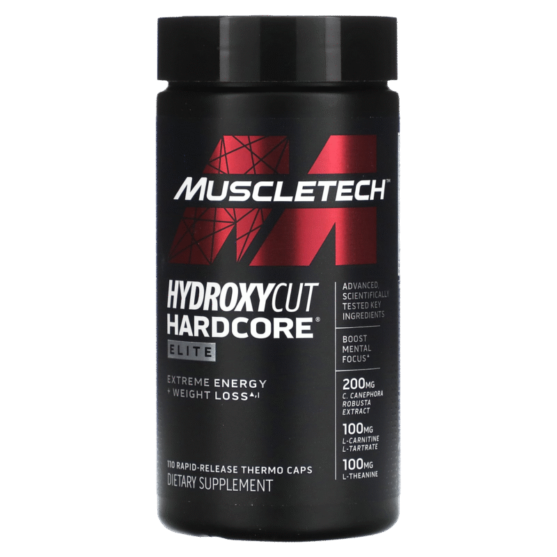 Hydroxycut Hardcore Elite - مكمل حارق للدهون لتعزيز خسارة الوزن وزيادة الطاقة