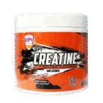 صورة لعبوة UPI Creatine Monohydrate 50serv مع إبراز فوائده في زيادة الأداء الرياضي.