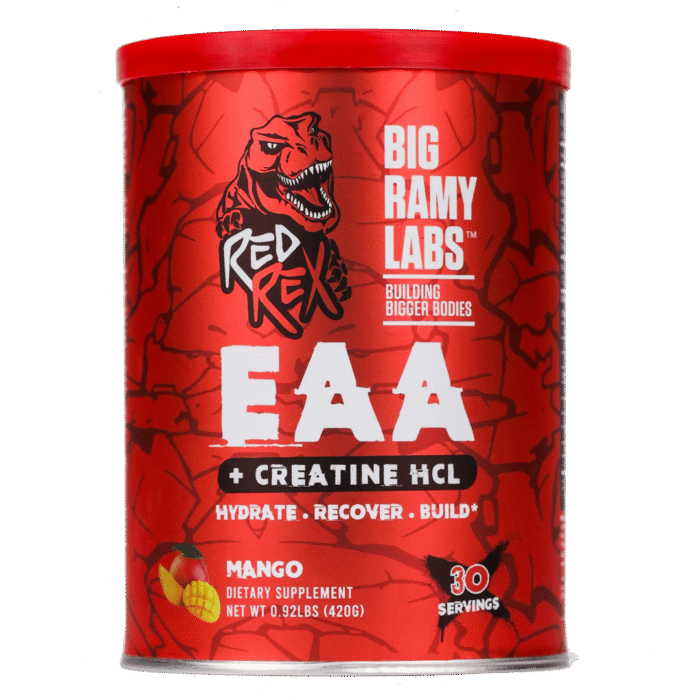 عبوة Red Rex EAA + Creatine HCL – مكمل لتعزيز الأداء والاستشفاء