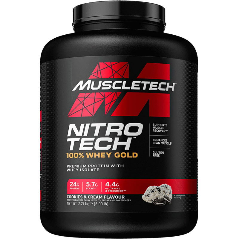 عبوة Nitro-Tech 100% Whey Gold من MuscleTech