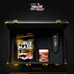 عبوة Furiux Mass Gainer بجانب كرياتين UPI وشاكر رياضي