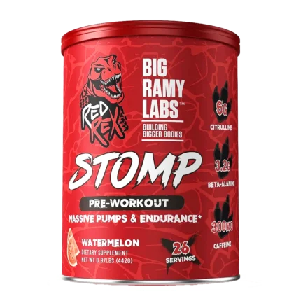 عبوة RED REX STOMP بري ووركاوت من BIG RAMY LABS