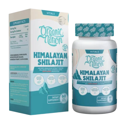 Organic Nation Himalayan Shilajit – 60 Capsules