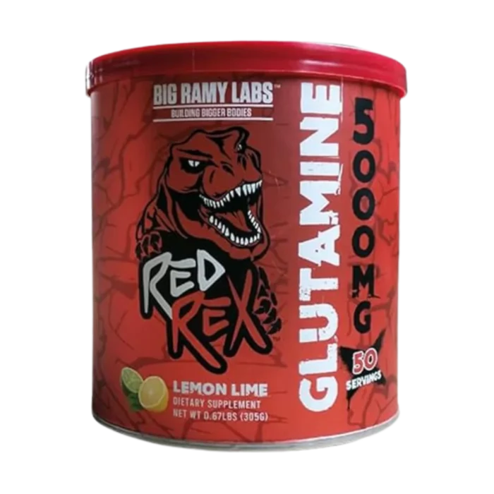 عبوة جلوتامين RED REX بنكهة الليمون من Big Ramy Labs