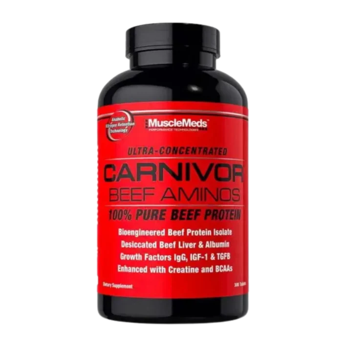 عبوة Carnivor Beef Aminos – 100% بروتين لحم بقري من MuscleMeds