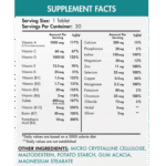Organic Nation. VitaNation, 30 Coated Tablets, 30 Servings Fact