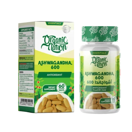 Organic Nation Ashwagandha 600 – 60 Tablets