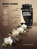 Whey Ganic – واي بروتين بيور جانيك بطعم الفانليا