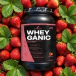 Whey Ganic – واي بروتين بيور جانيك بطعم الفراولة